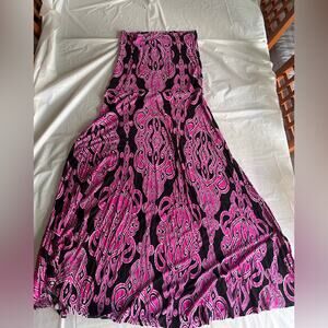 INC Pink Paisley Tank Dress/Skirt 14